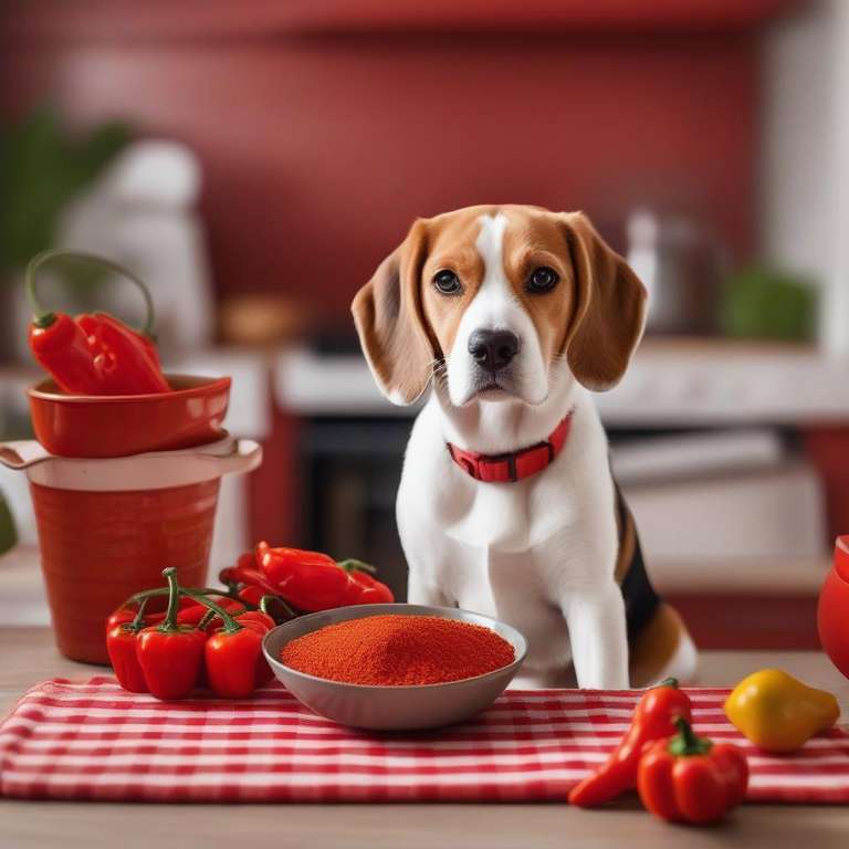 imagen sobre los perros pueden comer pimentón?